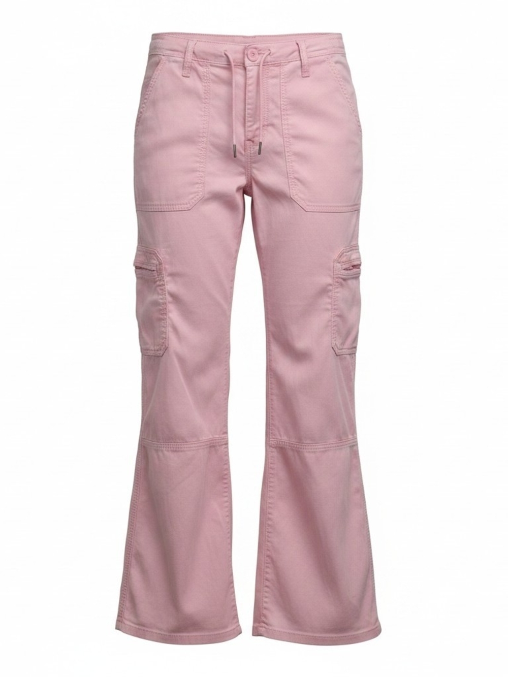 SO Pink Cargo Flare Pants